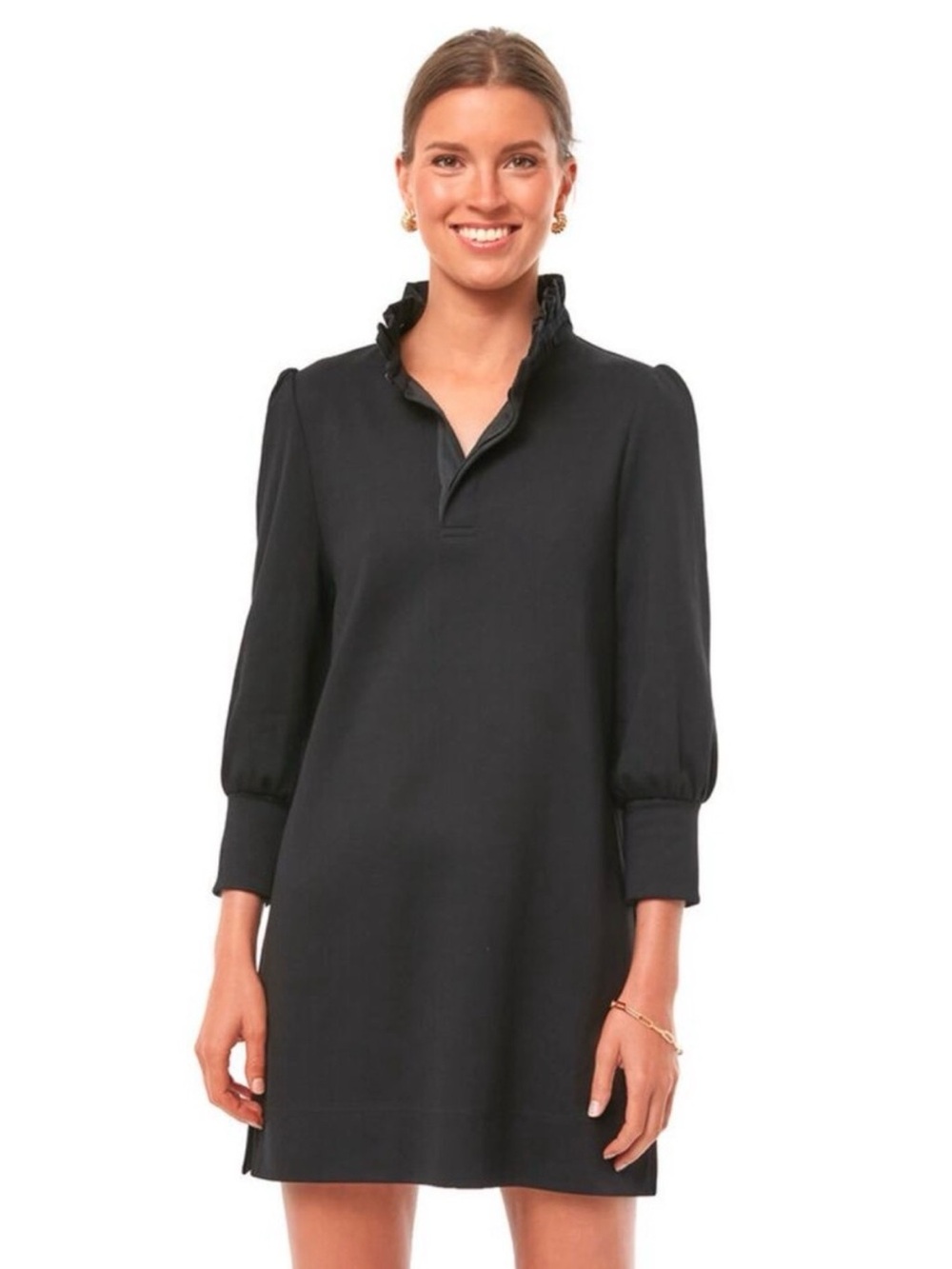 NWOT Tuckernuck Pomander Place Charlotte Terry Mini Dress | Black | XL